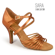 Sara - Tan Satin