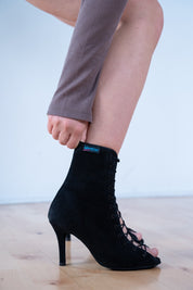 The Hannah Boot - Black Suede