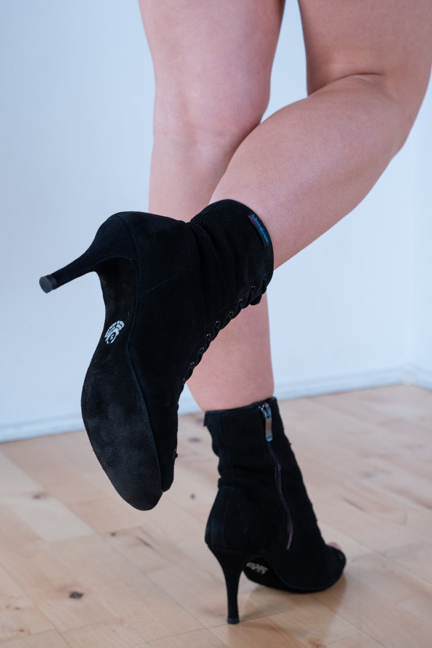 The Hannah Boot - Black Suede