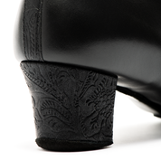 F33 - Black Calf/Black Fiori