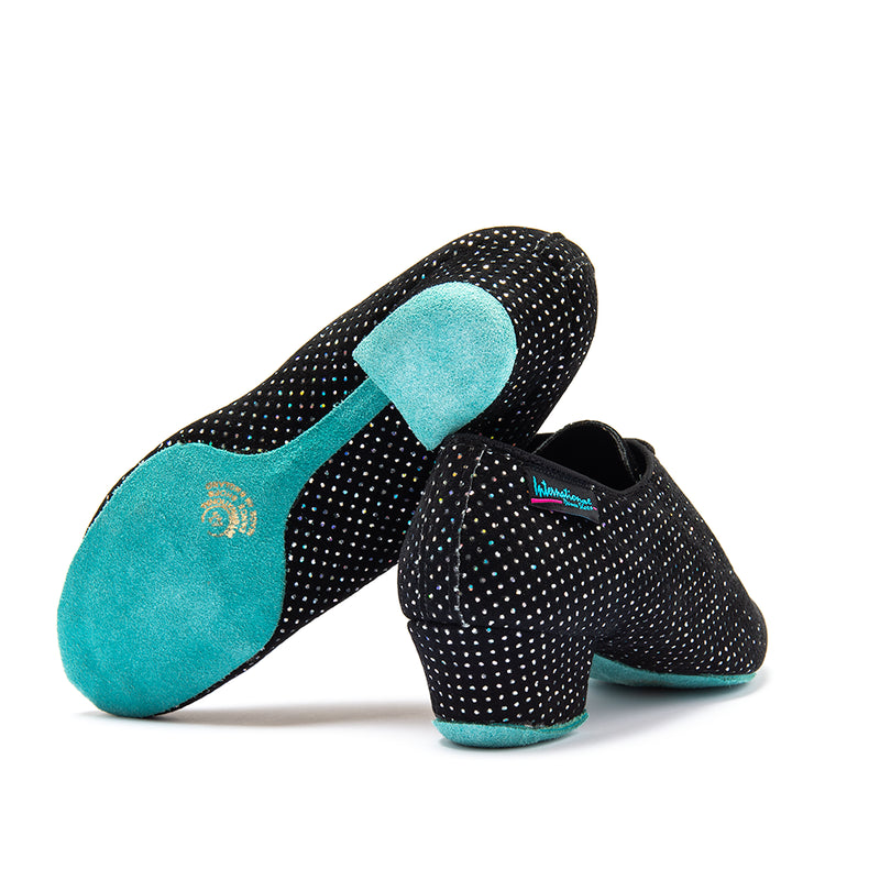 Heather Split-Sole - Black Silver Hologram
