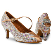 ICS RoundToe SingleStrap by Lauren - Peach Satin