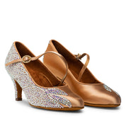 ICS RoundToe SingleStrap by Lauren - Peach Satin