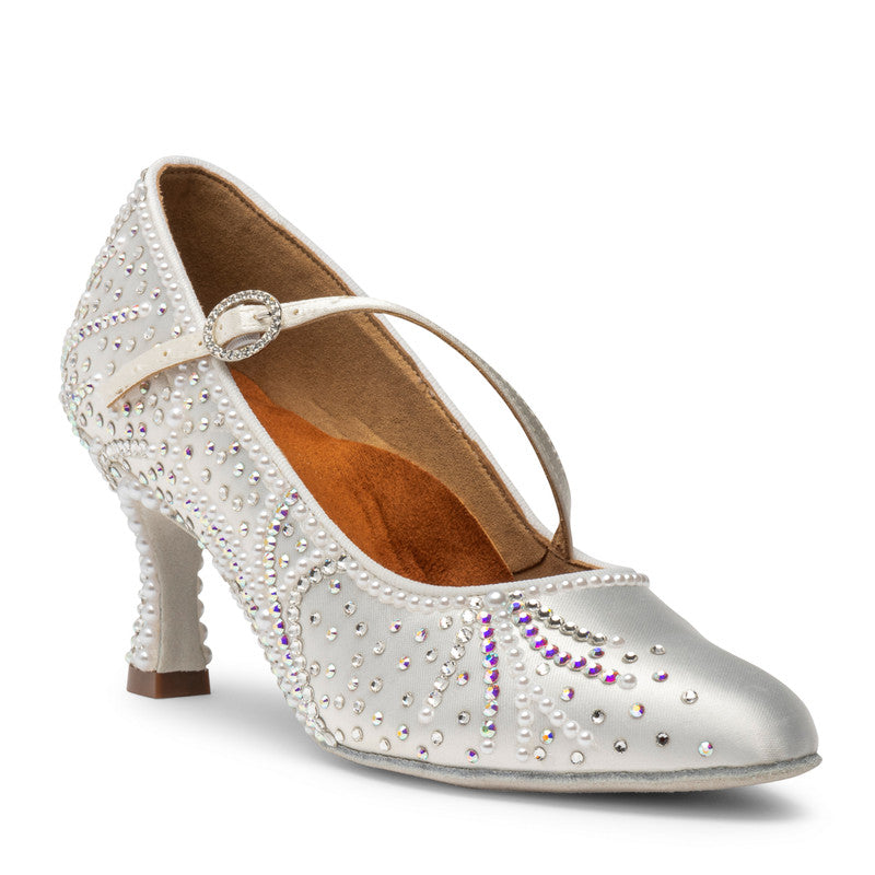 ICS RoundToe SingleStrap by Lauren - White Satin – International Dance ...