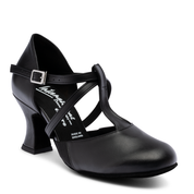 2.5" Musical Theatre Heels in Black Calf Leather