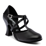 3" Musical Theatre Heels in Black Calf Leather