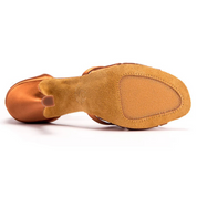 Mia T-Bar XG - Tan Satin