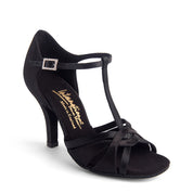 Mia T-Bar - Black Satin