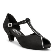 Vienna Sequin - Black Nubuck/Silver Sequin