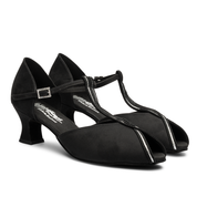 Vienna Sequin - Black Nubuck/Silver Sequin